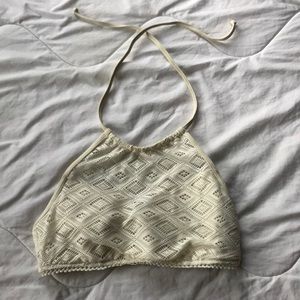 Roxy white bikini top